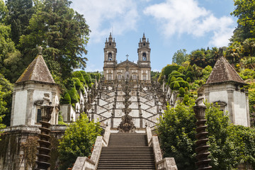 Bom Jesus church in Braga, Portugal