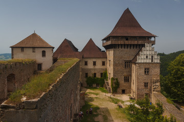 Fototapeta na wymiar Ruins of the castle of Lipnice nad Sazavou, Czech Republic