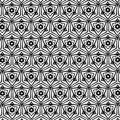 Ornament with elements of black, gray and white colors. x
