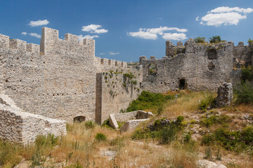 Fototapeta na wymiar Ruins of the medieval castle of Blagaj, Bosnia and Herzegovina