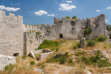 Fototapeta na wymiar Ruins of the medieval castle of Blagaj, Bosnia and Herzegovina