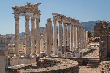 Ruins of the ancient city of Pergamon, Turkey
