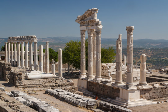 Ruins of the ancient city of Pergamon, Turkey