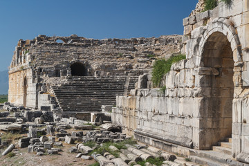 Obraz premium Ruins of the ancient city of Miletus, Turkey