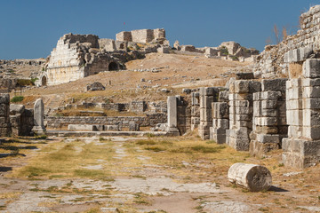 Obraz premium Ruins of the ancient city of Miletus, Turkey