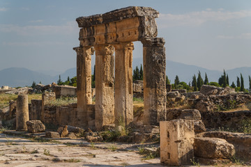 Ruins of the ancient city of Hierapolis, Turkey