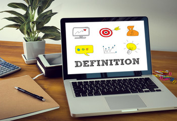 Fototapeta premium DEFINITION CONCEPT