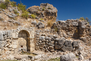 Ruins of the ancient city of Sillyon, Turkey