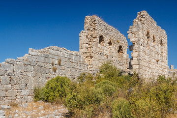 Ruins of the ancient city of Sillyon, Turkey