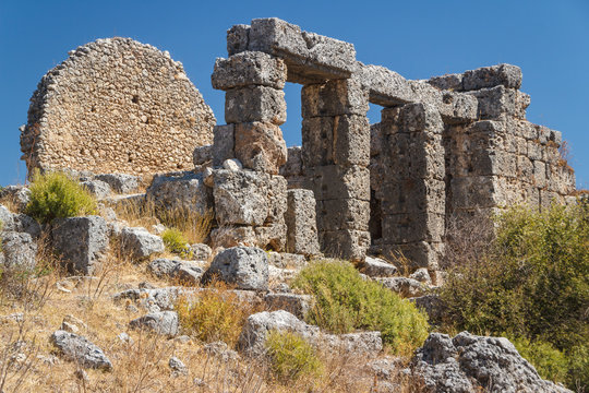 Ruins of the ancient city of Sillyon, Turkey