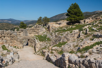 Fototapeta na wymiar Ruins of the archaic city of Mycenae, Greece