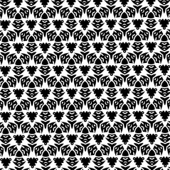 Ornament with elements of black and white colors. f
