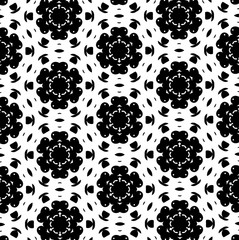 Ornament with elements of black and white colors. a
