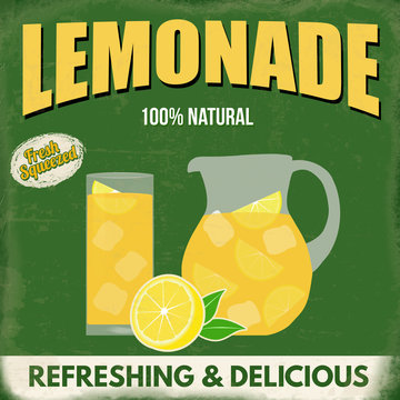 Lemonade retro poster