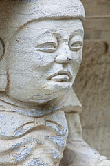 Fototapeta na wymiar Statues carved in stone Guilin China