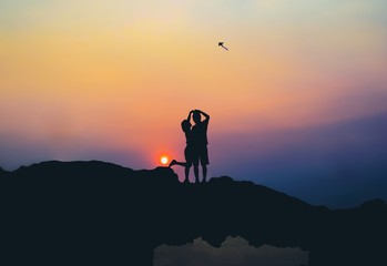 Beach Rock, Sunset on Ly Son, Vietnam