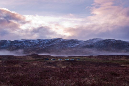 Loch Tulla at dawn near Glen Coe in Scotland