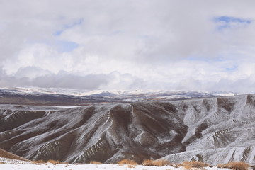 Snow-covered mountains in Afghanistan