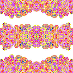 Seamless doodle pattern, vector illustration. Bright pattern.