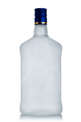 chilled vodka bottle with frost