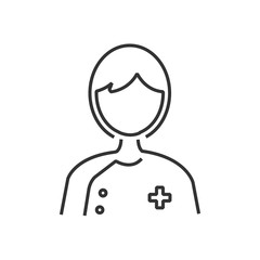 line icon doctor avatar icon