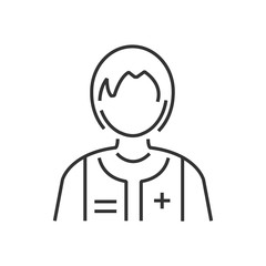 line icon Rescuers, Medical avatar