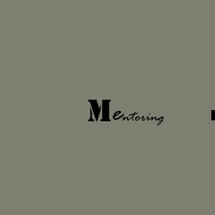Mentoring. Vector lettering illustration,