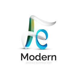 Ribbon swirl business logo