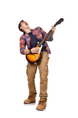 expressive rock musician