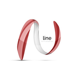 Swirl wavy ribbon, abstract concept