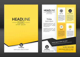 Brochure template design. Geometric pattern square. Vector illustration of geometry graphic design.