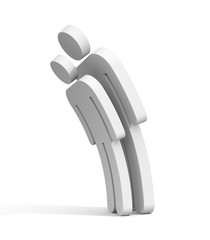 Boss and subordinate or strong and weak