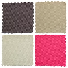 Photo sur Plexiglas Poussière set of fabric swatch samples texture