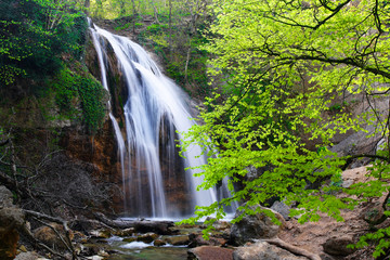 Spring waterfall