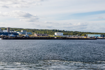 Tanks and Industry on Canadian Coast