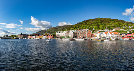 Fototapeta na wymiar Bergen panorama Norway