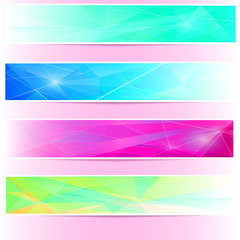 A set of  banners