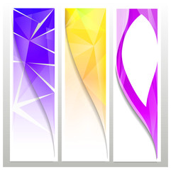 A set of  banners background