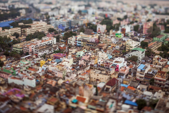 Bird's eye view of Tiruchirappalli
