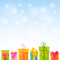 Gift  with space for text. 