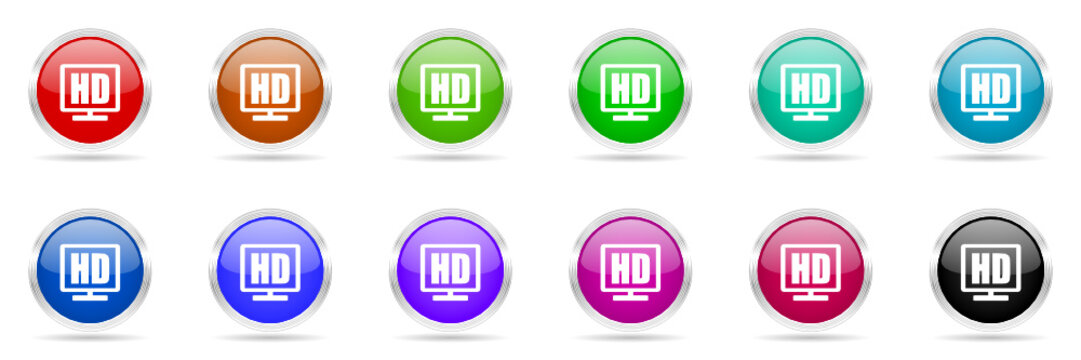 hd colored vector icons set