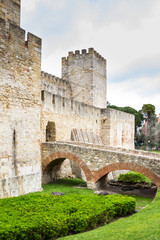 Fototapeta na wymiar Castelo de San Jorge (Saint George) in Lisbon, Portugal