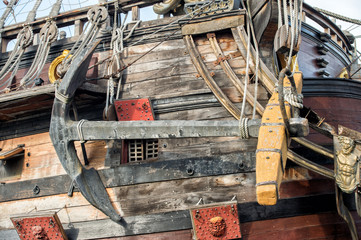 detail of a pirate vessel