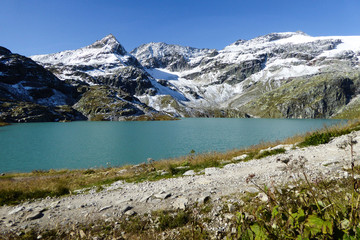 Türkiser Gletschersee, Weißsee, Alpen