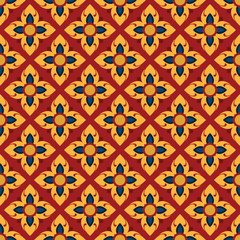 Thai seamless ornament
