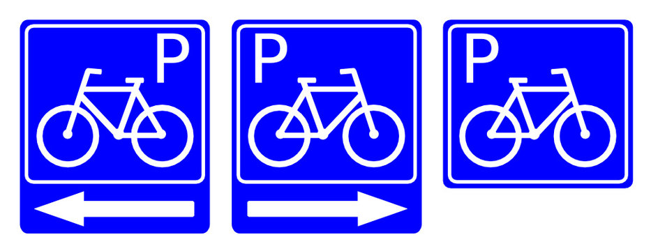 Fototapeta znak parking rowerowy