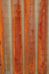 Rusted corrugated zinc sheet