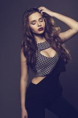 Naklejka premium fashion girl