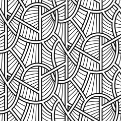 Abstract complex interlaced lines seamless pattern design