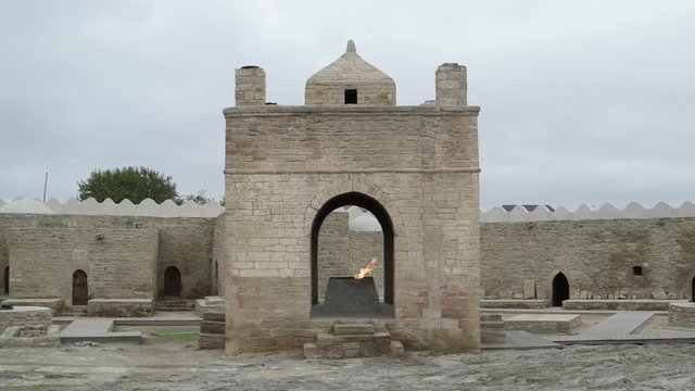 ATESHGAH - November Zoroaster temple at 2 November 2015 in Ateshgah, Azerbaijan.